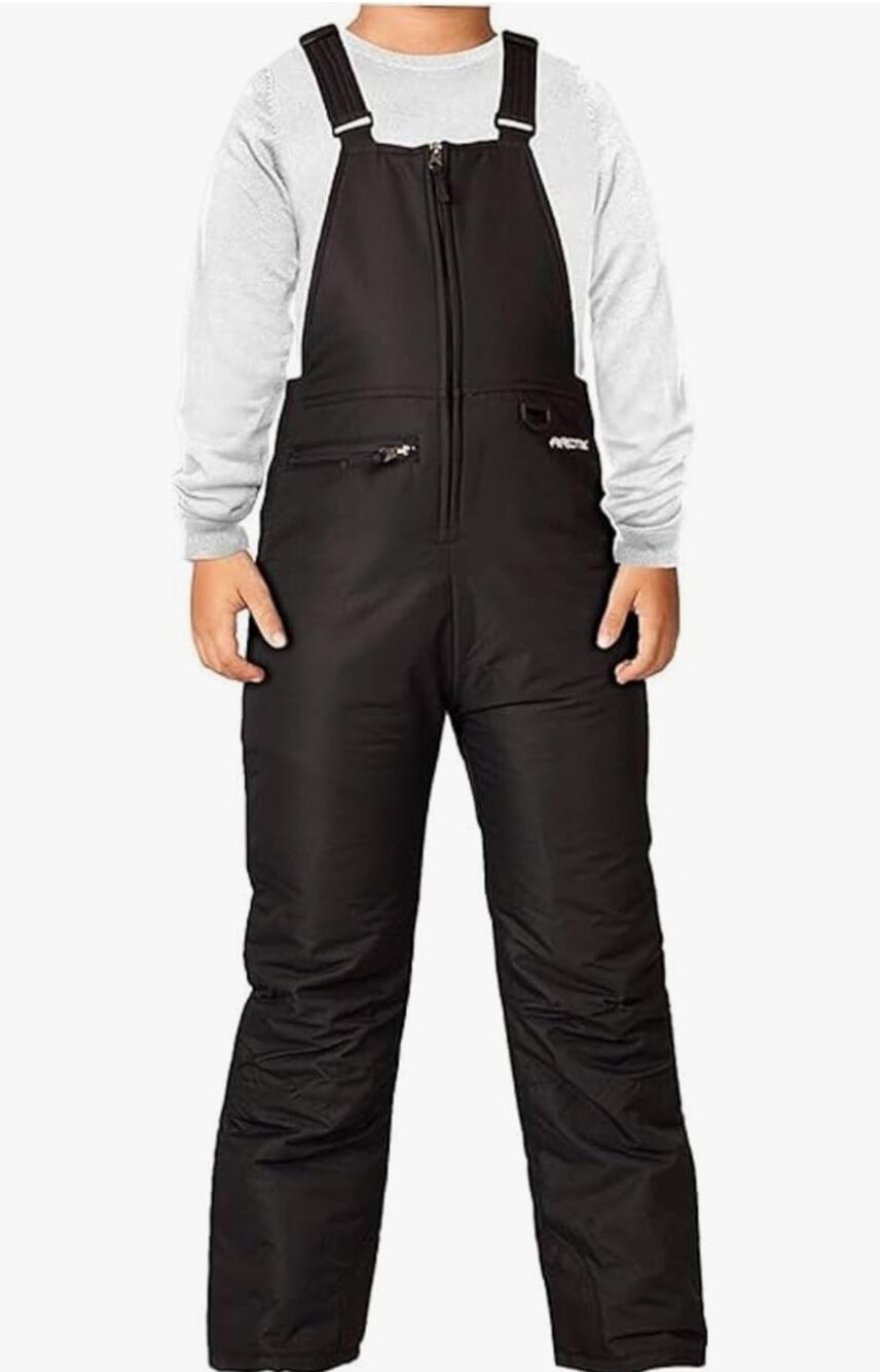 Arctix Kids Insulated Snow Bib Overalls Size Small 8 Black NWT Ski Pants